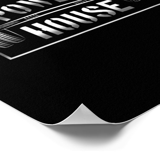 Wer House Gym Motivation Bold Statement Poster (Hoek)