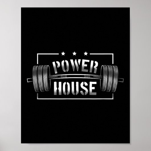 Wer House Gym Motivation Bold Statement  Poster (Voorkant)