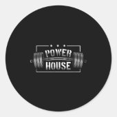 Wer House Gym Motivation Bold Statement Ronde Sticker (Voorkant)