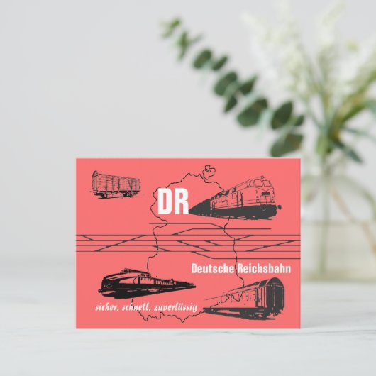 Werbedesign Deutsche Reichsbahn Briefkaart (Staand voorkant)