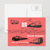 Werbedesign Deutsche Reichsbahn Briefkaart (Voorkant / Achterkant)
