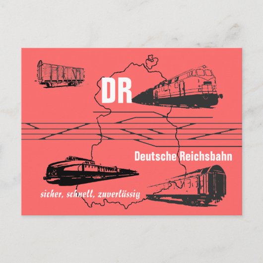 Werbedesign Deutsche Reichsbahn Briefkaart (Voorkant)