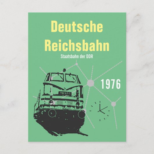 Werbedesign Deutsche Reichsbahn DDR Briefkaart (Voorkant)