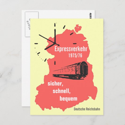 Werbedesign Deutsche Reichsbahn DDR Briefkaart (Voorkant / Achterkant)