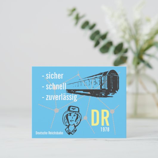 Werbedesign Deutsche Reichsbahn DDR Briefkaart (Staand voorkant)