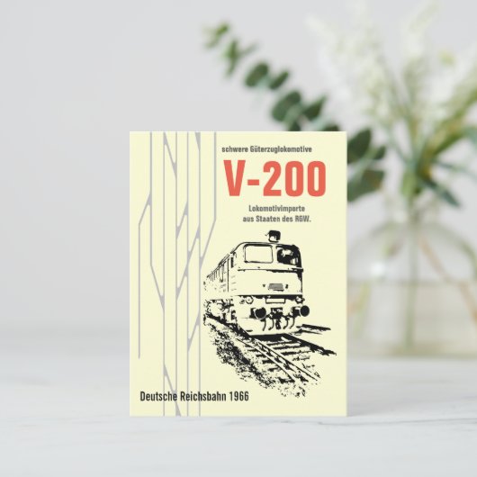 Werbedesign Deutsche Reichsbahn DDR Briefkaart (Staand voorkant)