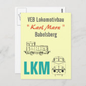 Werbedesign Deutsche Reichsbahn DDR Briefkaart (Voorkant / Achterkant)