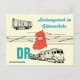 Werbedesign Deutsche Reichsbahn Güterverkehr. Briefkaart