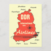 Werbedesign Interflug DDR Briefkaart (Voorkant)