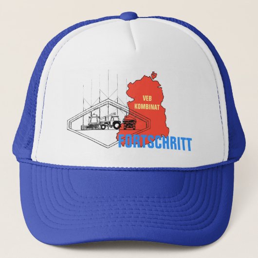 Werbedesign Kombinat Fortschritt DDR Trucker Pet (Voorkant)