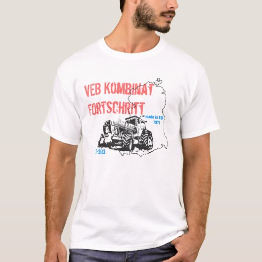 Werbedesign Traktoren DDR T-shirt (Voorkant)