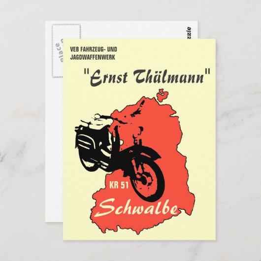 Werbung DDR Mopeds/Roller Briefkaart (Voorkant / Achterkant)