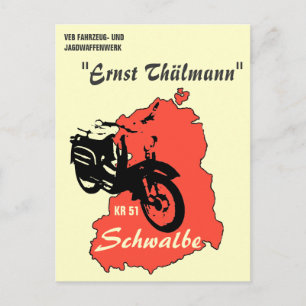 Werbung DDR Mopeds/Roller Briefkaart