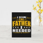 Werd De Vader Die Nodig Had Vaderdag Papa Daddy Kaart (Gele Bloem)