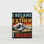 Werd De Vader Die Nodig Had Vaderdag Papa Daddy Kaart (Gele Bloem)