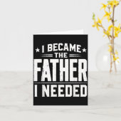 Werd de vader die Vaderdag papa nodig had Kaart (Gele Bloem)