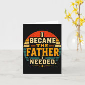 Werd de vader die Vaderdag papa nodig had Kaart (Gele Bloem)