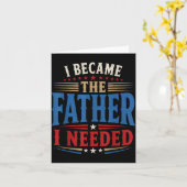 Werd de vader die Vaderdag papa nodig had Kaart (Gele Bloem)