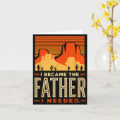 Werd de vader die Vaderdag papa nodig had Kaart (Gele Bloem)
