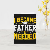 Werd de vader die Vaderdag papa nodig had Kaart (Gele Bloem)