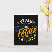Werd de vader die Vaderdag papa nodig had Kaart (Gele Bloem)