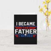 Werd de vader die Vaderdag papa nodig had Kaart (Gele Bloem)
