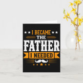 Werd de vader die Vaderdag papa nodig had Kaart (Gele Bloem)