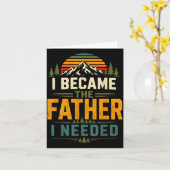 Werd de vader die Vaderdag papa nodig had Kaart (Gele Bloem)