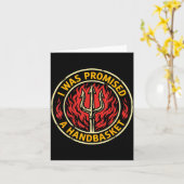werd een handmandje leuk gerafeld pitchfork kaart (Gele Bloem)