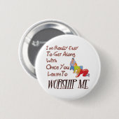 WERD ME RONDE BUTTON 5,7 CM (Voorkant /achterkant)
