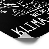 Werde Klimaaktivist Klimaatopwarming Aarde Poster (Hoek)