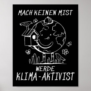 Werde Klimaaktivist Klimaatopwarming Aarde Poster