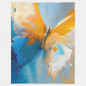 Werdend Licht – Abstracte Vlinder In Beweging Fleece Deken (Voorkant)