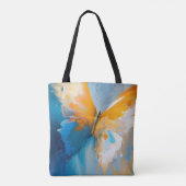 Werdend Licht – Abstracte Vlinder In Beweging Tote Bag (Achterkant)