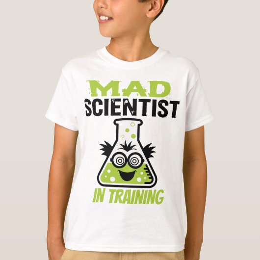 Werdende gekke wetenschapper t-shirt (Voorkant)
