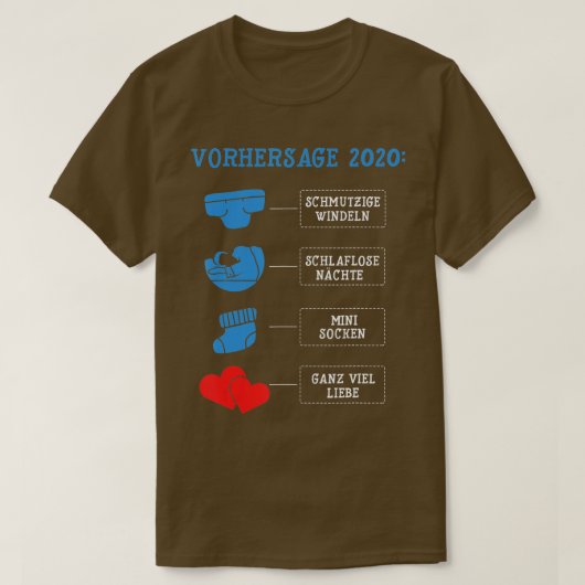 Werdender Vater 2023 Papa Fathers Day Gift T-shirt (Design voorkant)
