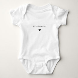 We're Adopting New Baby Announcement Romper