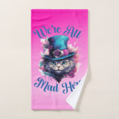 We're All Mad Here - Alice in Wonderland Geïnspire Bad Handdoek (Handdoek)