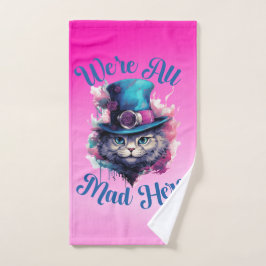 We're All Mad Here - Alice in Wonderland Geïnspire Bad Handdoek