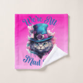 We're All Mad Here - Alice in Wonderland Geïnspire Bad Handdoek (Wasdoekje)