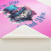 We're All Mad Here - Alice in Wonderland Geïnspire Sherpa Deken (3/4)