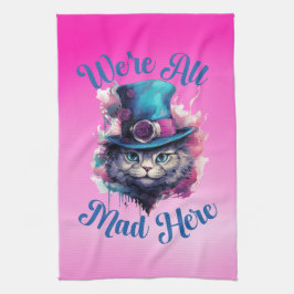 We're All Mad Here - Alice in Wonderland Geïnspire Theedoek