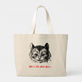 We're All Mad Here - Cheshire Cat Wonderland  Grote Tote Bag (Achterkant)