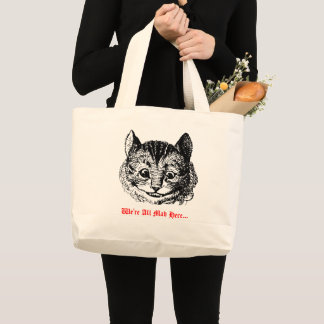 We're All Mad Here - Cheshire Cat Wonderland Grote Tote Bag