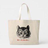We're All Mad Here - Cheshire Cat Wonderland Grote Tote Bag (Achterkant)
