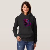 We're All Mad Here Pink Steampunk Alice In Wonderl Hoodie (Voorkant volledig)