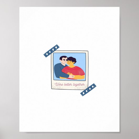 Were Better Together Graphic Minimal Design  Poster (Voorkant)