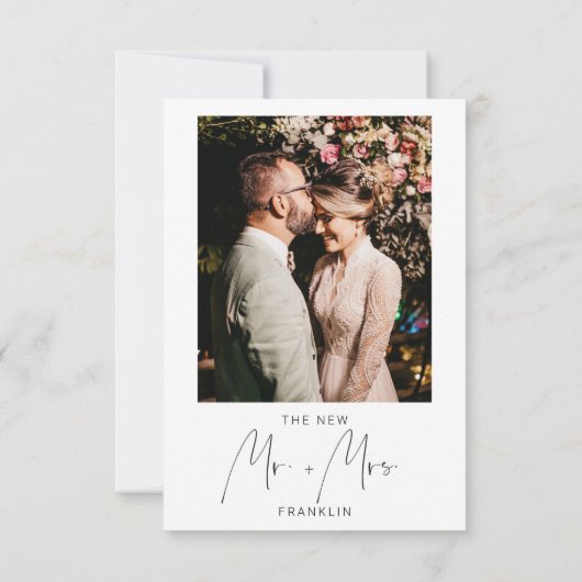 We're Eloping Invive Wedding Announcement Kaart (Achterkant)