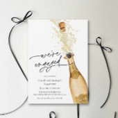 We're Engaged Couples Engagement Party Invitation Kaart