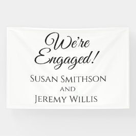 We're Engaged Verlovingsfeest Banner Decoratie